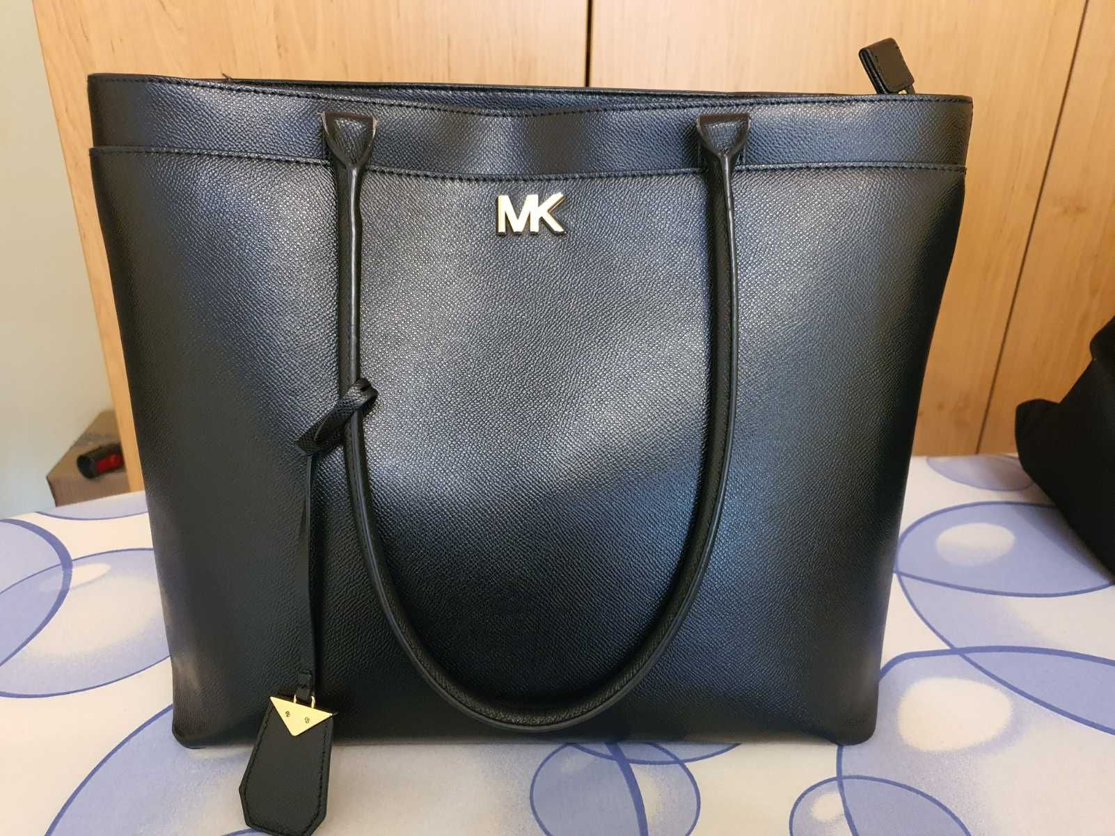 Чанта MICHAEL KORS, естествена кожа, черна