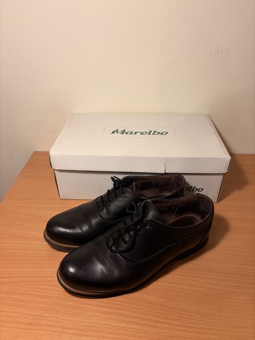 Pantofi casual cu siret din piele naturala 36