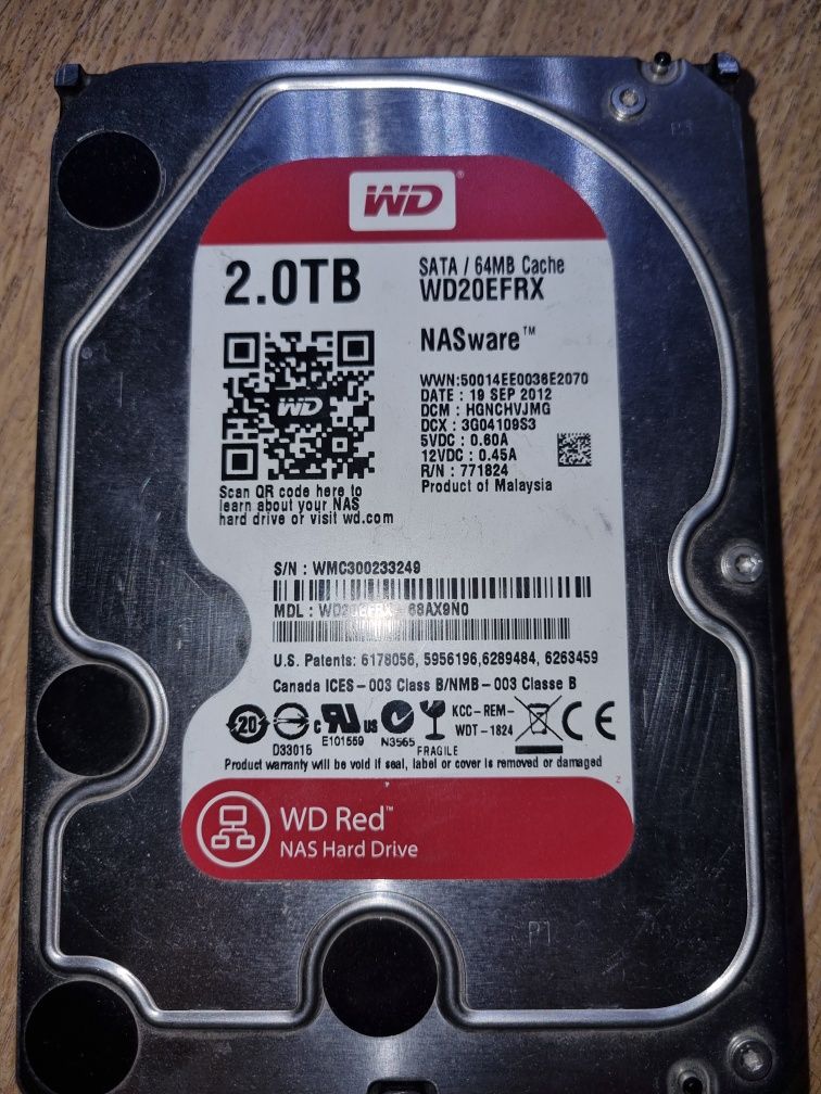 HDD WD 2 TB Sata 6 gb\s