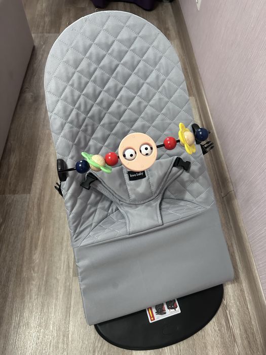 Детский шезлонг темно-серый