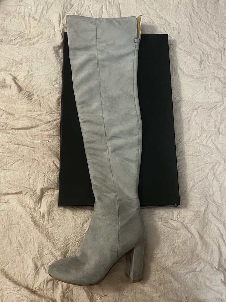 Велурени чизми Khaki store