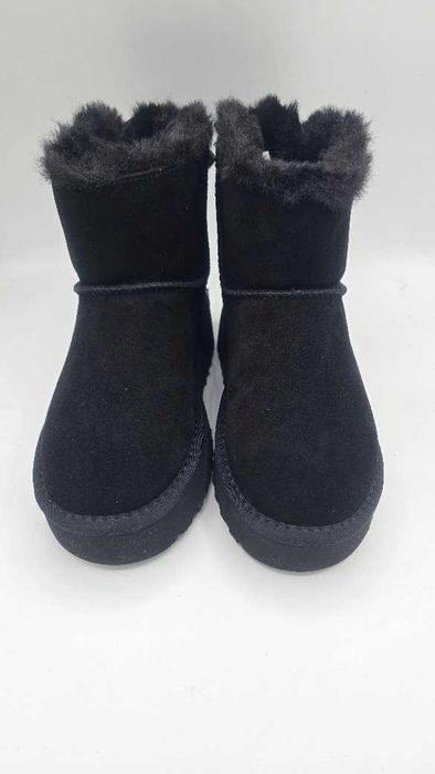 Ghete tip UGG bailey bow cu platforma - piele intoarsa naturala, 35-40