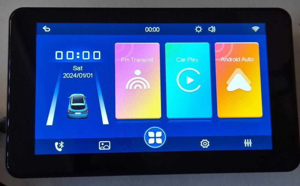 Мултимедия за кола 7" + Камера, Carplay, Android Auto,