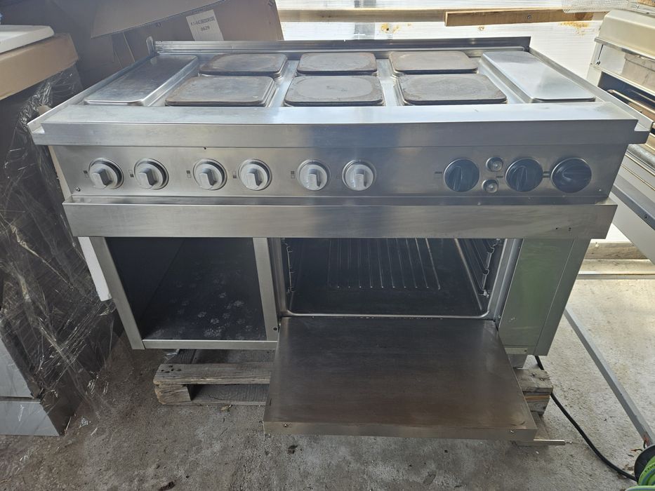 1.Електрическа фурна втора употреба със 6 броя котлона