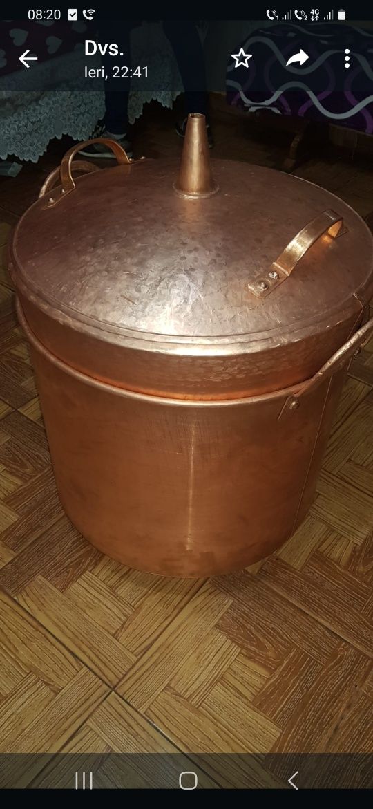 Cazan pentru țuică din cupru sau inox avem in stoc toate marimele