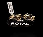 Bijuteria Royal cercei din aur 14k 4.10 gr