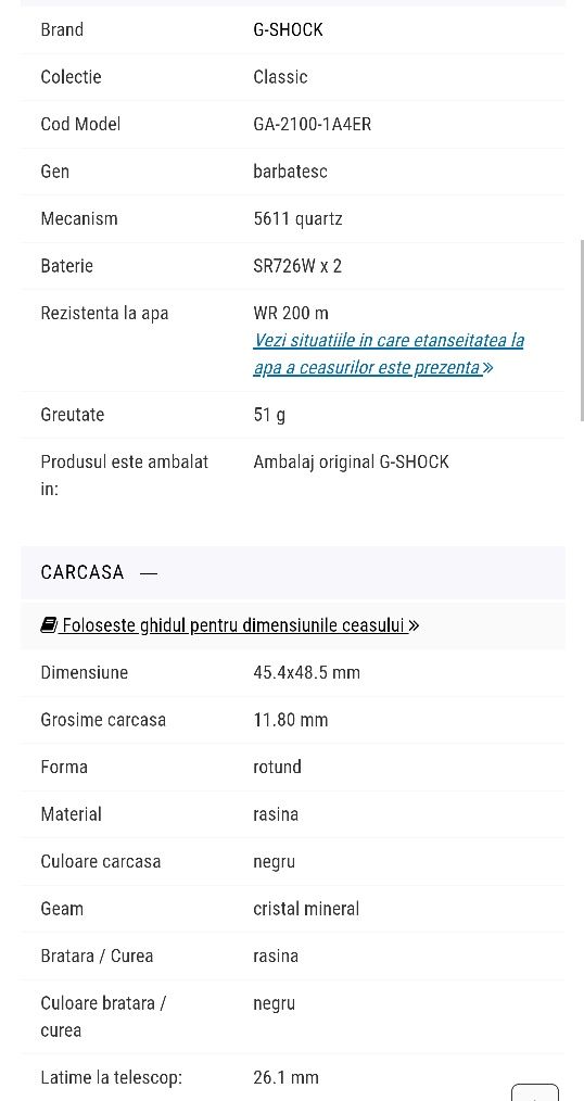 Ceas Casio G-Shock