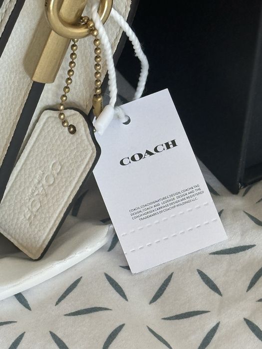 Geantă Coach Tabby 26 Bej/Albă