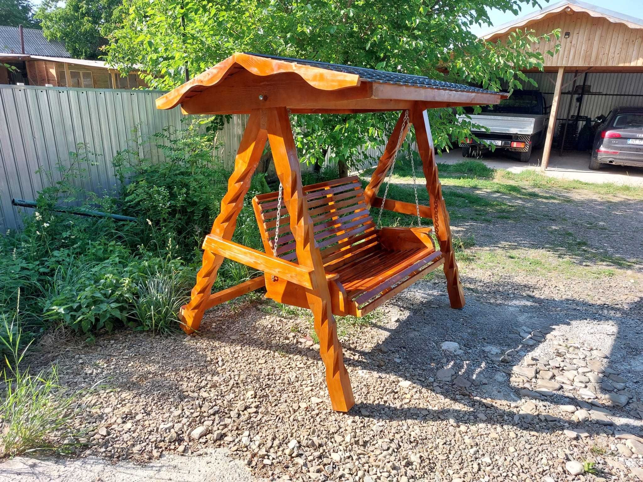 Balansoar rustic din lemn