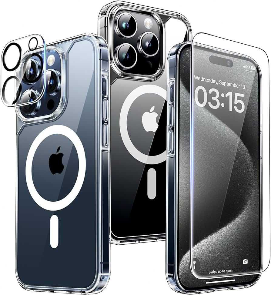 Kit Husa si folii Protectie completa iPhone 15 /15 Pro /Pro max/Plus