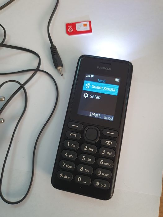 Nokia 108 RM-945 lcd color ca nou butoane seniori necodat taste negru