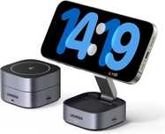 Stație încarcator pliabil magnetic UGREEN MagFlow Qi,iPhone Airpods