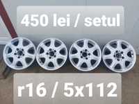 Jante aluminiu r16 / Vw Audi Skoda Seat Mercedes / 5x112