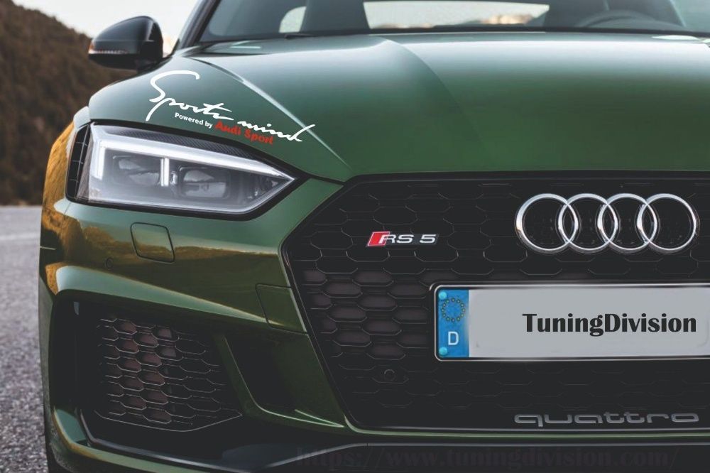 Sport mind powered by audi sticker audi rs sport a3 a4 a6 a8 s3 s6