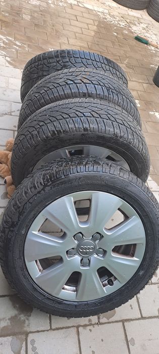 Vând jante de audi cu cauciucuri M+S 205/55 r16