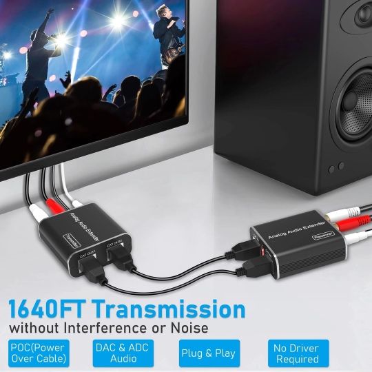 Extender audio analogic RCA/3.5mm