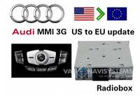 Конверсия на MMI 3G мултимедия AUDI от US към EU радио и навигация