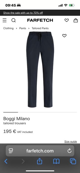 Pantaloni bărbat BOGGI MILANO