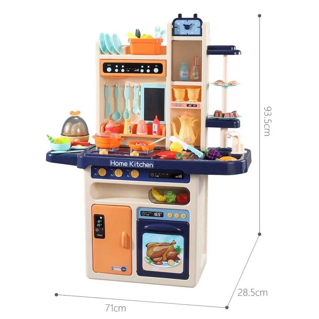 Bucatarie Completa Multifunctionala,lumini si sunete,65 piese,Albastru