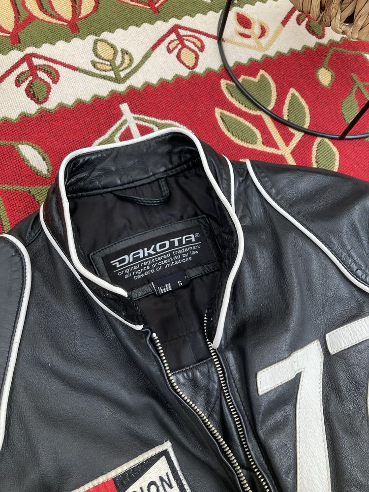 Vintage Dakota F1 Leather Racing Jacket - Size Small