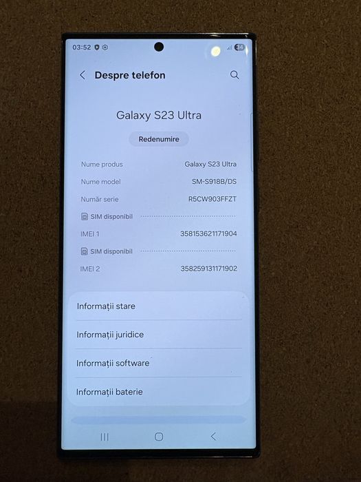 Samsung S918 Galaxy S23 Ultra Dual Sim 512 gb ID-XXL2857
