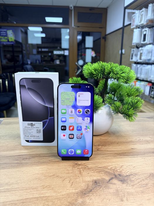 iPhone 16 Pro Max - Black Titanium - 256Gb - 95% - Garantie