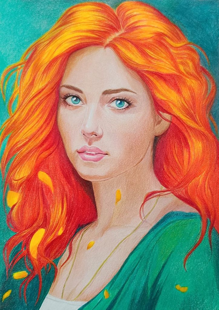 Рисунки с маслени моливи