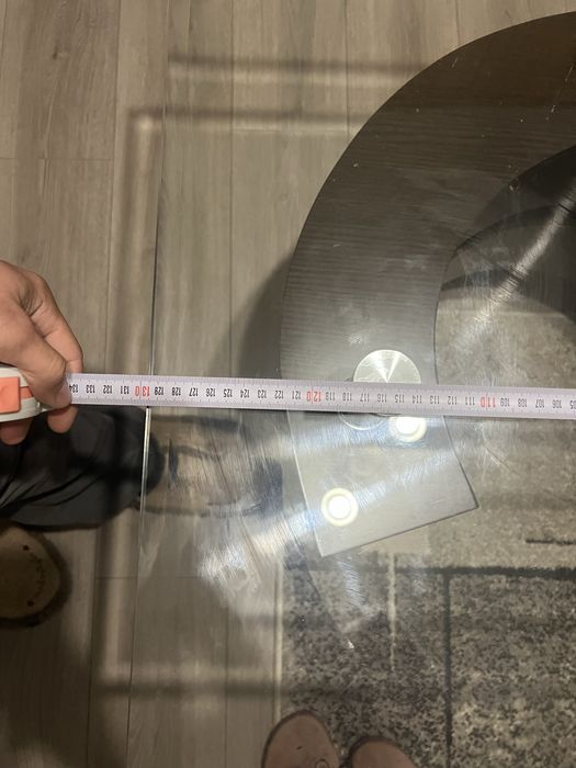 Masuta cafea cu sticla culoare wenge