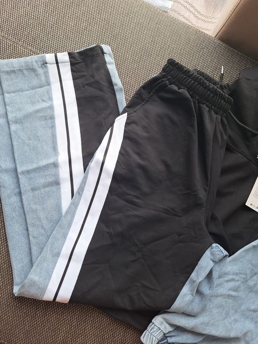 Нов комплект деним и памук размер С/М