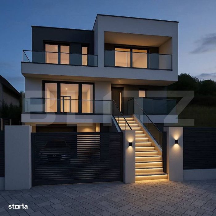 Casa individuala, 280mp, 500 teren, garaj dublu, terasa circulabila, C