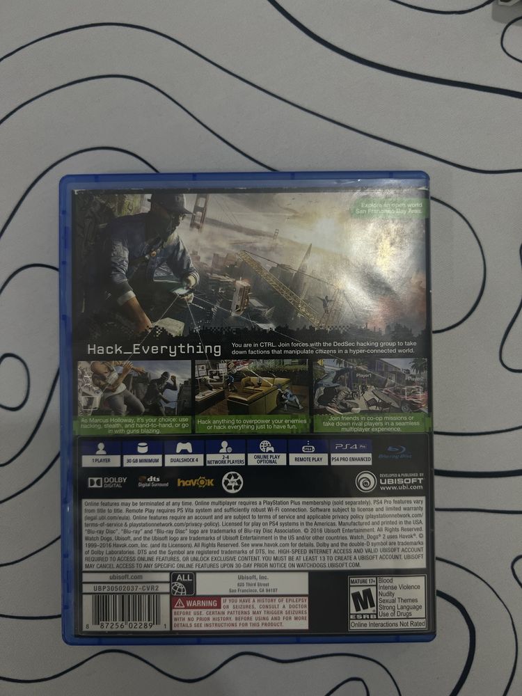Игра на ps4 и ps5 “Watch Dogs 2”