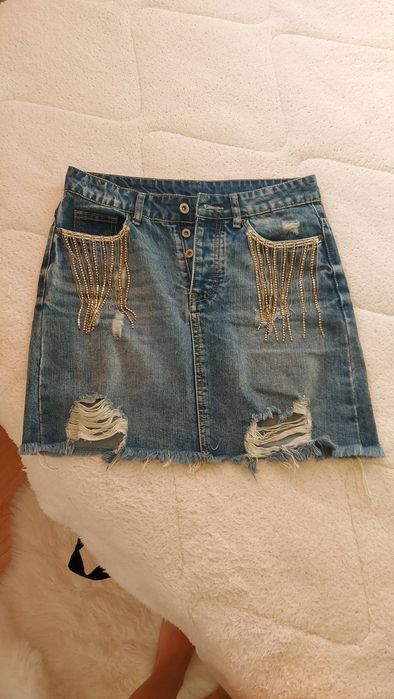 Дамска дънкова пола