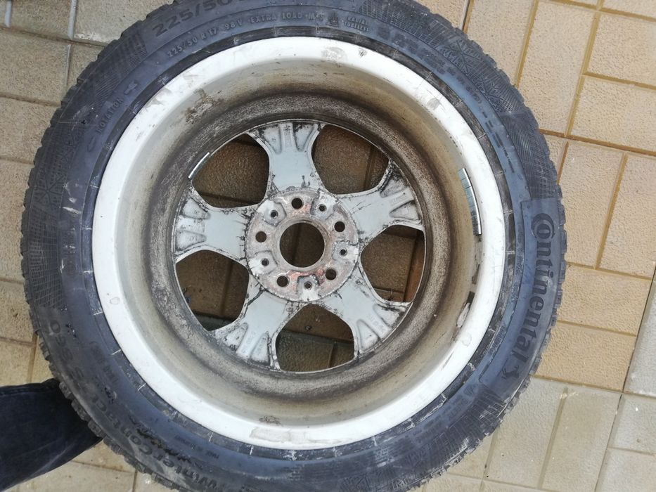 BMW X1 jante+cauciucuri de iarna Continental 225/50/17 6mm