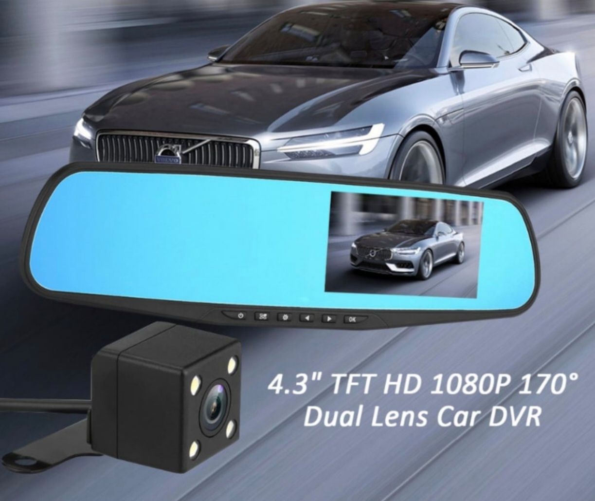 Camera interior - exterior sau oglinda auto full HD sigilata
