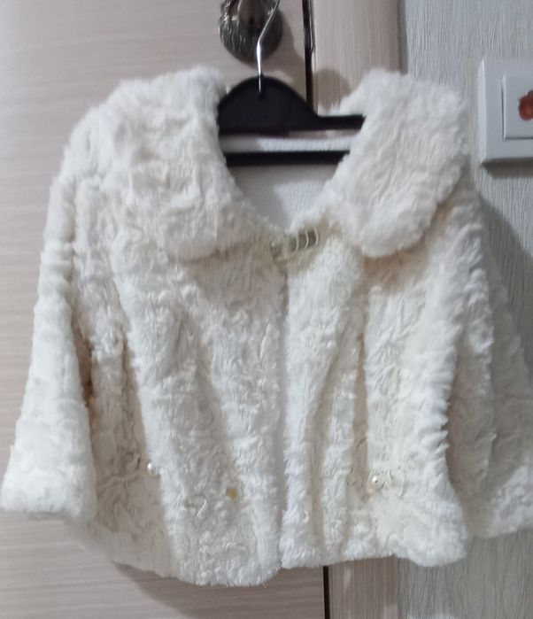 Кардиган-накидка плюшевый для девочек