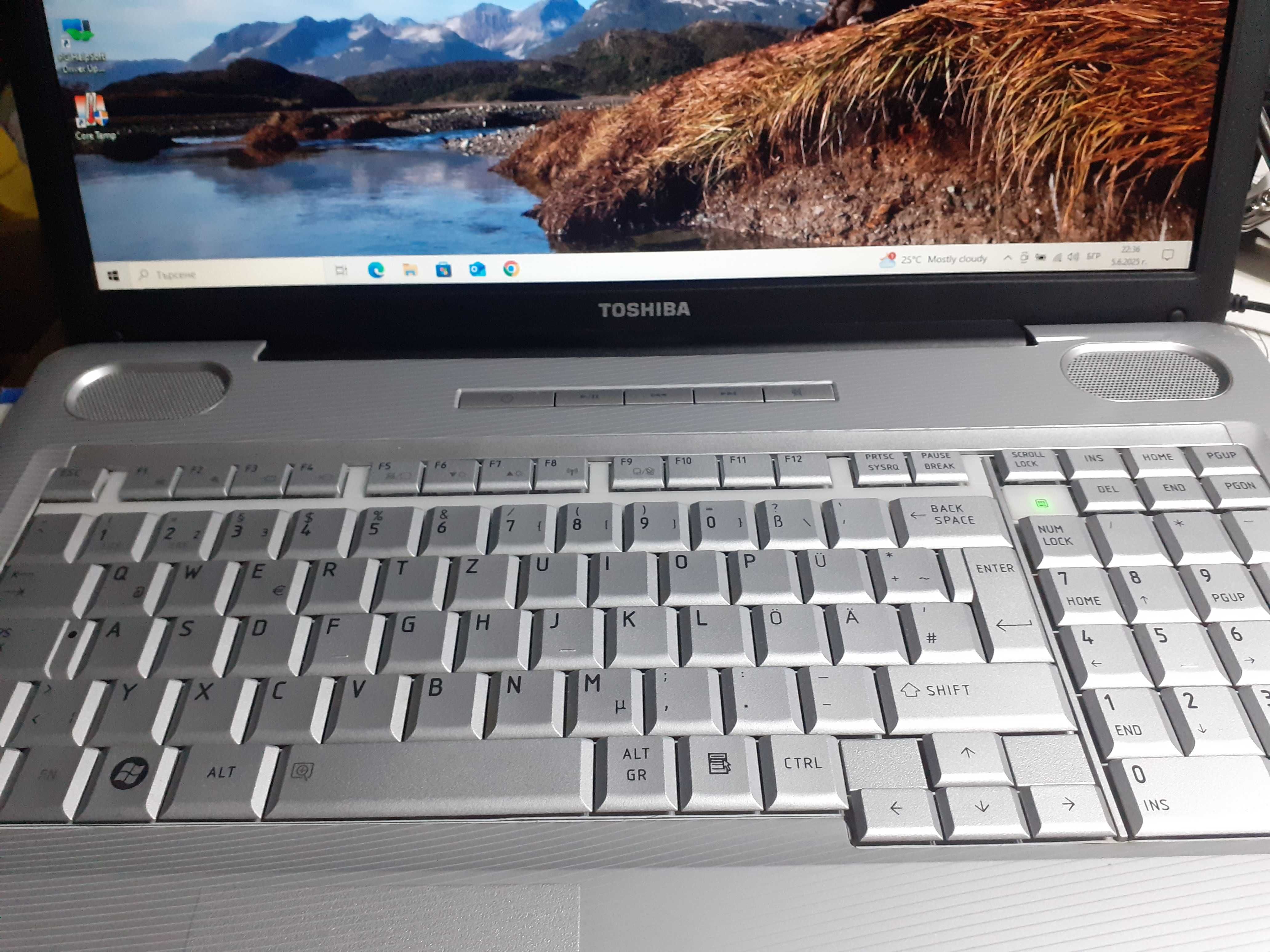 Лаптоп TOSHIBA SATELLITE L550-20W - 4 логически ядра