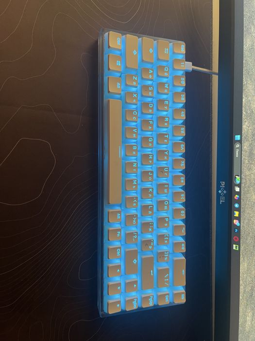 Клавиатура Dark Project KD68B Transparent White