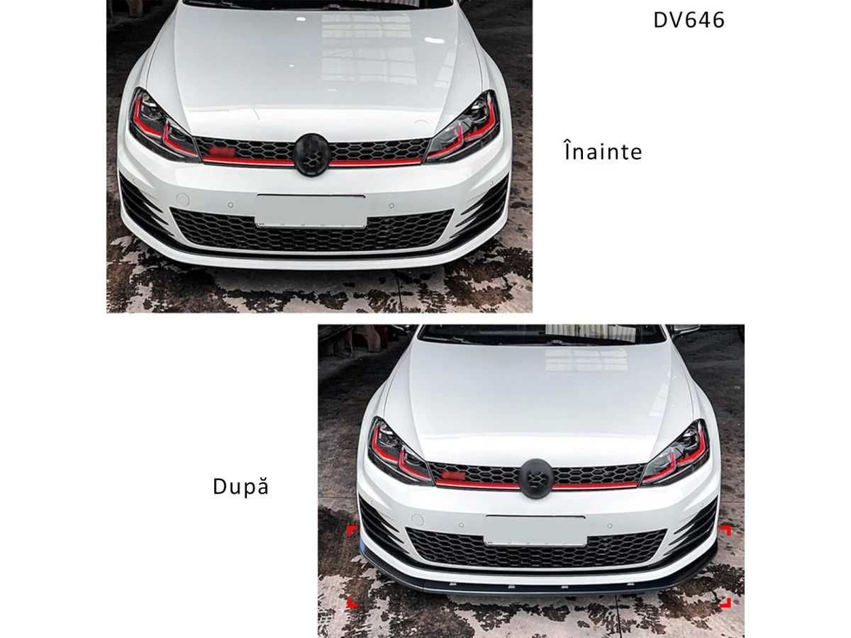 Spoiler pentru bara fata GOLF GTI R Line (2013-2016)