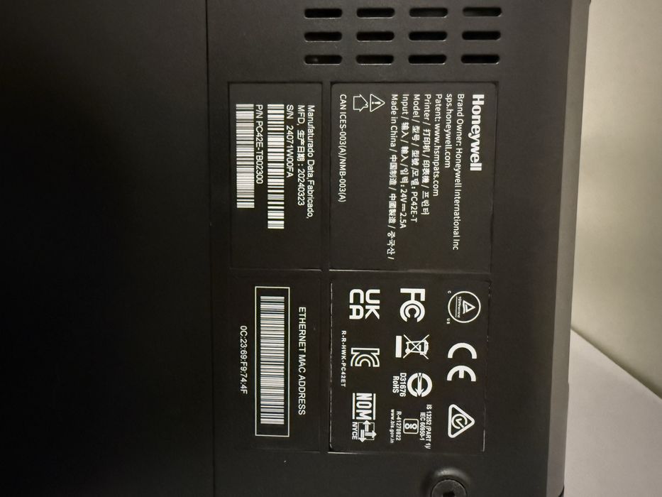 Imprimantă de etichete Honeywell PC42E-T