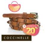 %ПРОМО% COCCINELLE – Дамски кафяв кожен колан размер: 85 см нов