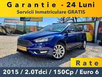 Ford Focus 2015 - 2.0Tdci 150Cp EURO 6 -Km Reali -PARC AUTO -RATE -GARANTIE