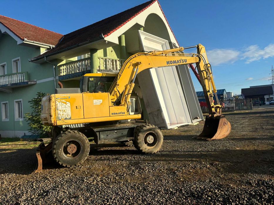 Excavator pe roti 14 tone Komatsu PW130-7K, 2006