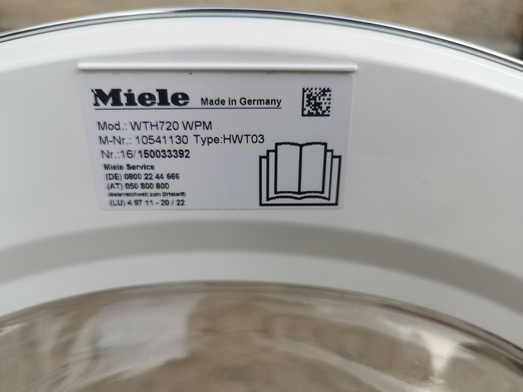 Пералня със сушилня Miele WTH 720 Pwash T dos Wifi