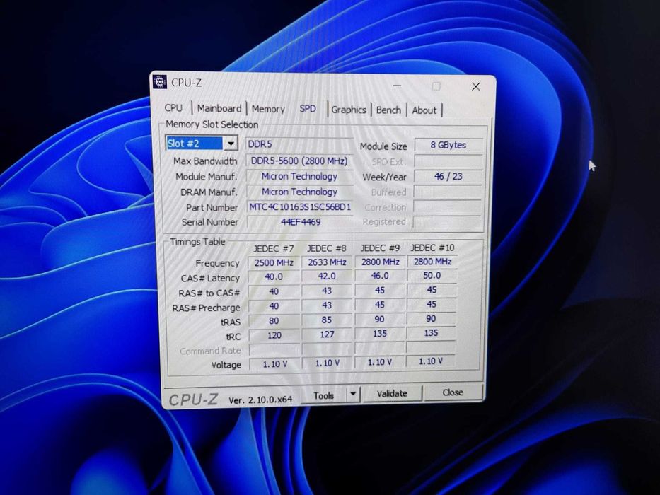 Memorie RAM Laptop 16GB (2x8GB) DDR5 5600MHz CL40 1.1V