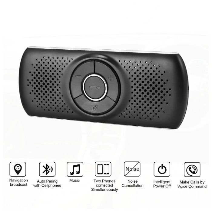 Handsfree cu difuzor kit auto Siri Bluetooth 4.2 3W