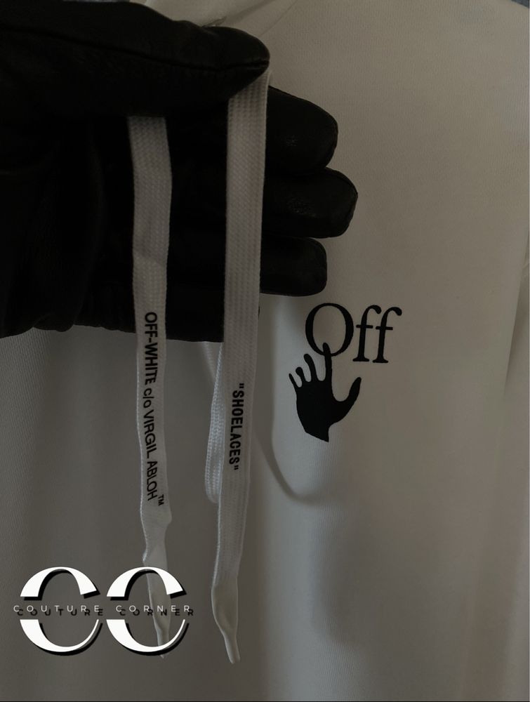 Hoodie OFF-White • Calitate TOP • Caravaggio Arrows Over • Cod QR