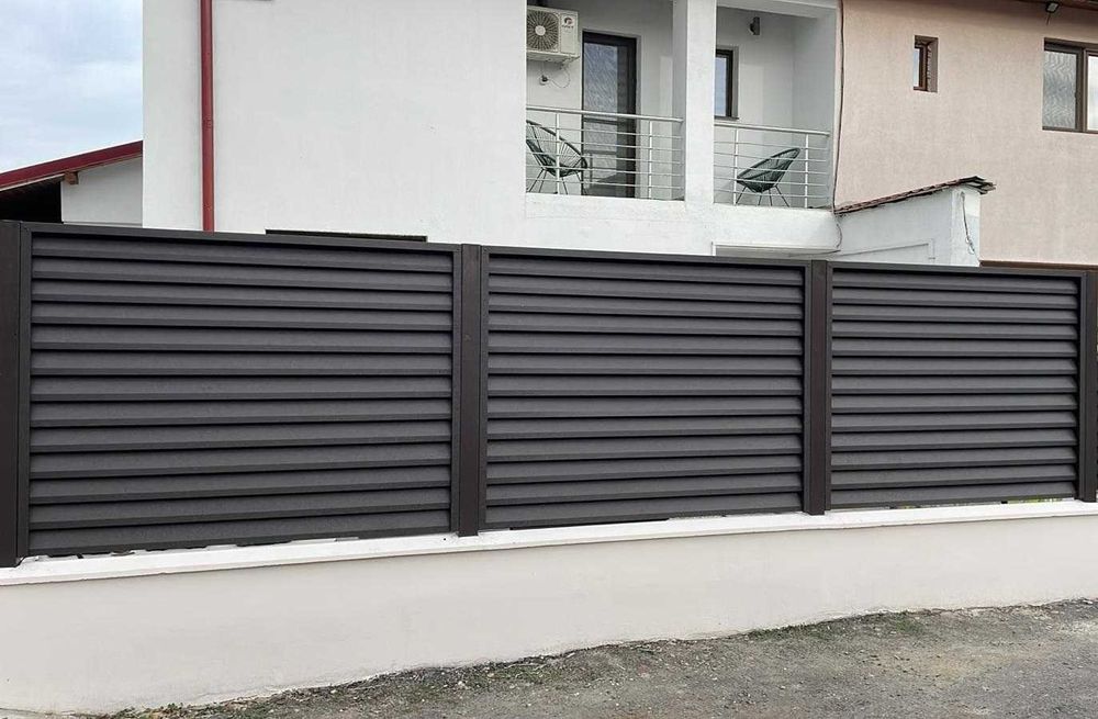 Gard metalic jaluzea | Suruburi ascunse | Giurgiu | Model 2025 |