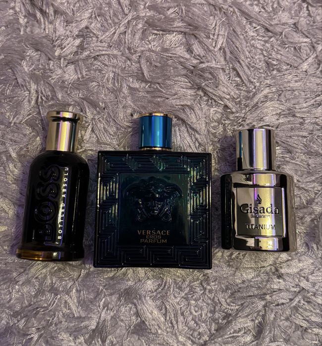 Versace Eros, Hugo Boss & Gisada мостри