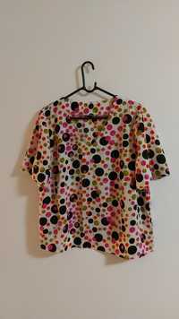 Bluza tricou dama cu buline colorate