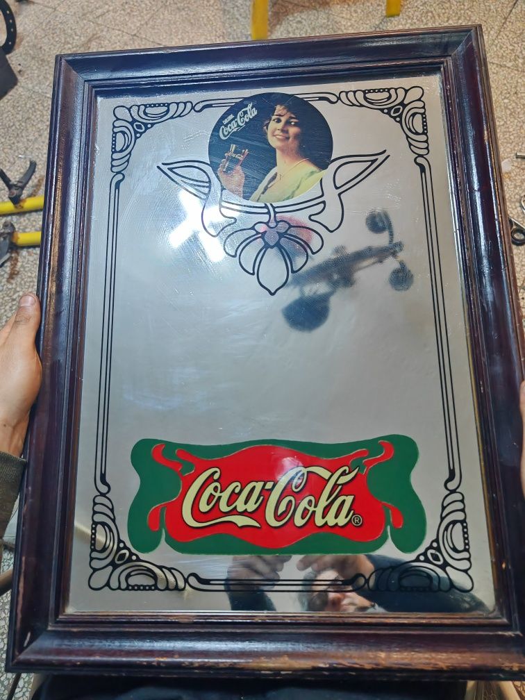 Много старо рекламно огледало на Coca Cola